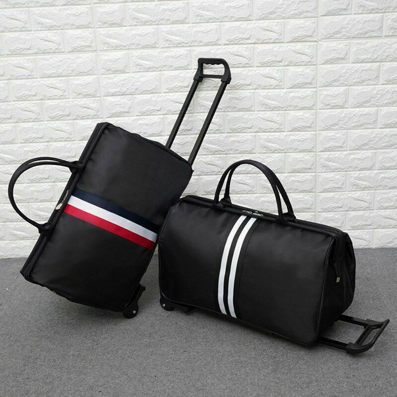 Wheeled Luggage Travel Bag Rolling Carry Men Trolley Women Wheels Suitcase Bags – Wheeled Luggage Bag and Travel Bag price