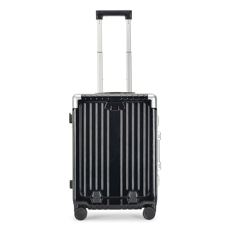 Wholesale 20 in Wide Trolley Luggage Multifunction Front Open Suitcase with Laptop Cup Holder and USB Charging Port – Luggage and 20in Large Luggage Spinner price