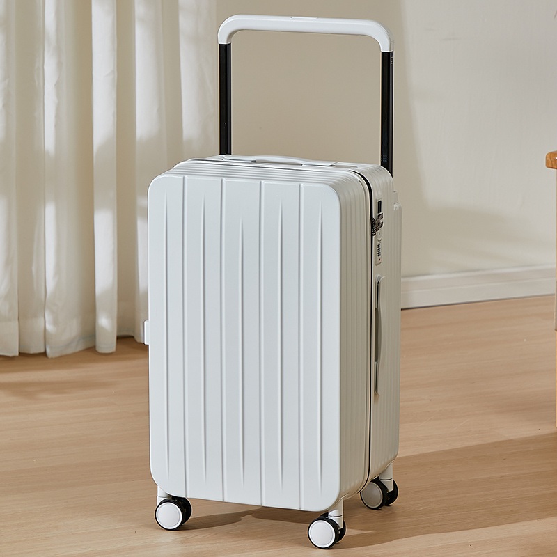 Wide Trolley Luggage 202428 ABS/PC Carry on Suitcase Front Open Travel Zippers – 202428 ABS Luggage Suitcasele and Wide Trolley Luggage price