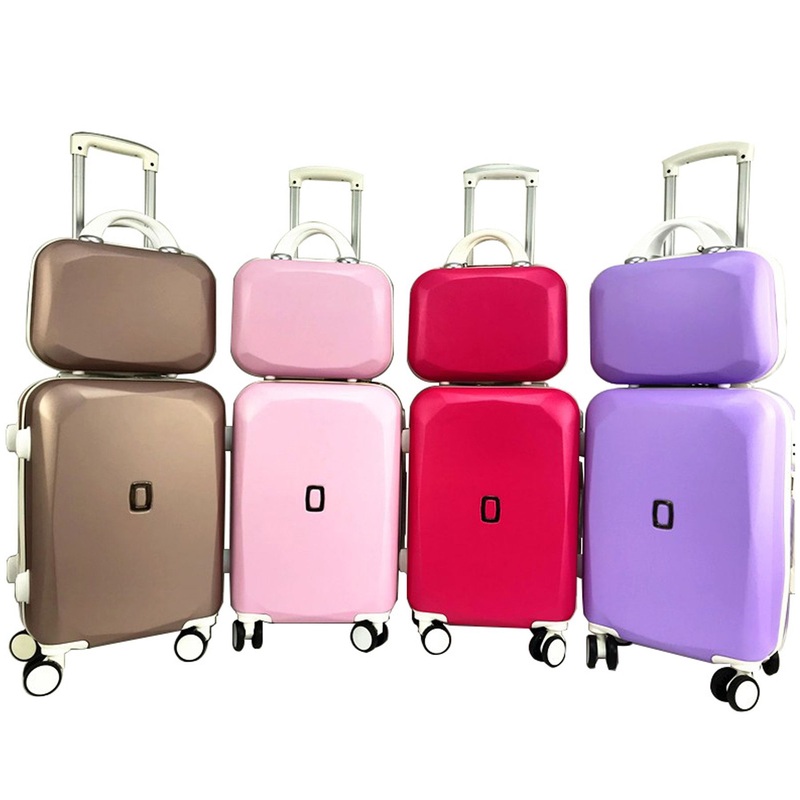 ABS+PC 2 Piece Luggage Set Travel Trolley Suitcase Colorful Design Modern Luggage – ABS+PC Luggage Set and Hot Selling Luggage Set price
