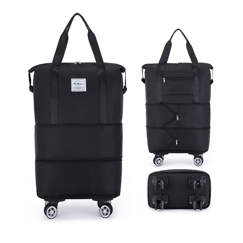 Compactible Padded Carry for Weekend Shopping Gym Sport Wheeled Duffel Travel Bag – Duffle Bag and Trolley Bag price
