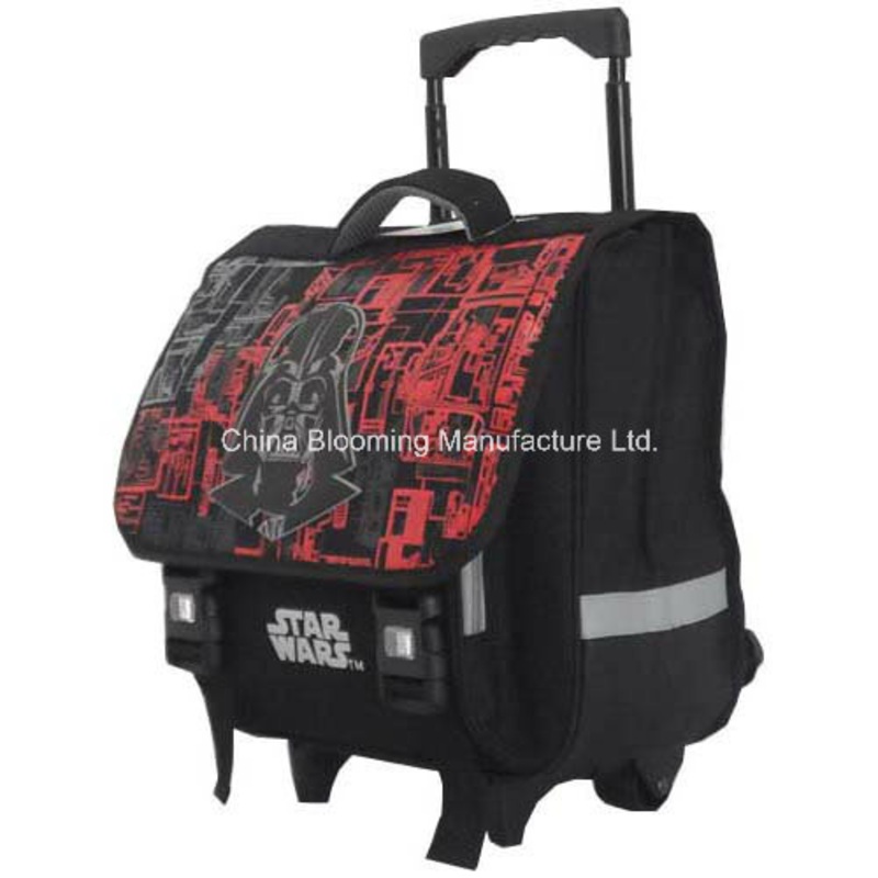 Distributor 600d Polyester School Roller Backpack Trolley Bag – Trolley Bag and School Bag price