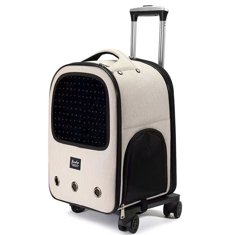 Double Shoulder Trolley Outdoor Pet Bag Cats Dogs Large Capacity Backpack – Wholesale Travel Luggage and Luggage price