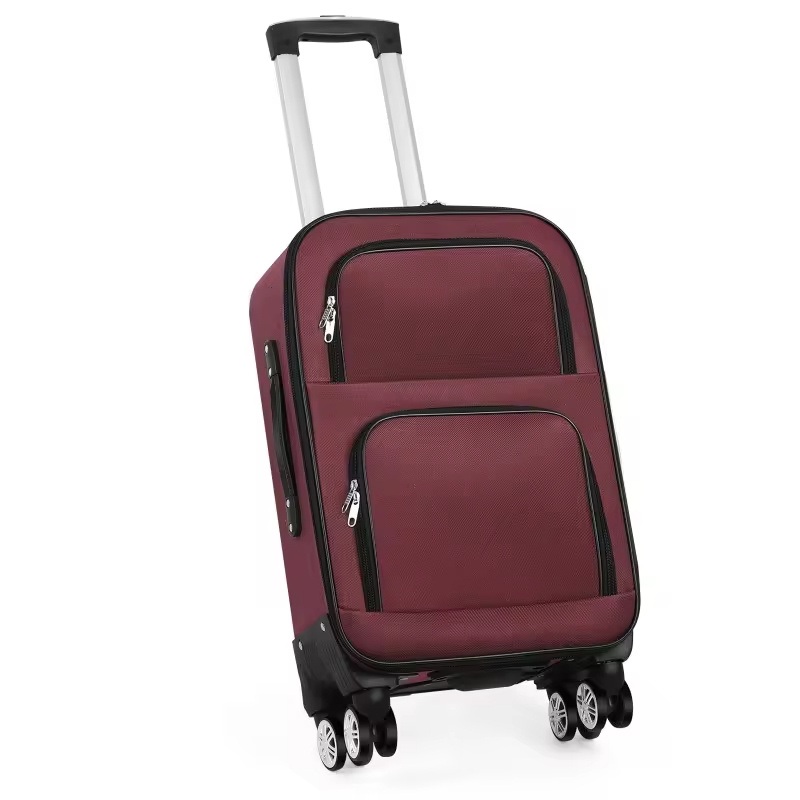 Promotional Softside Carry on Suitcase Spinner Wheels Lock Red Travel Luggage Bag – Luggage and Travel Bag price