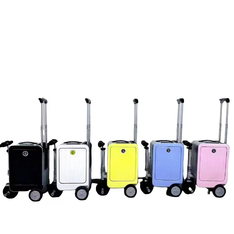 Smart Unisex Modern Style 20 Inch Motorized Scooter Luggage Riding Boarding Suitcase – Smart Electric Ridding Luggage and Smart Electric Luggage price