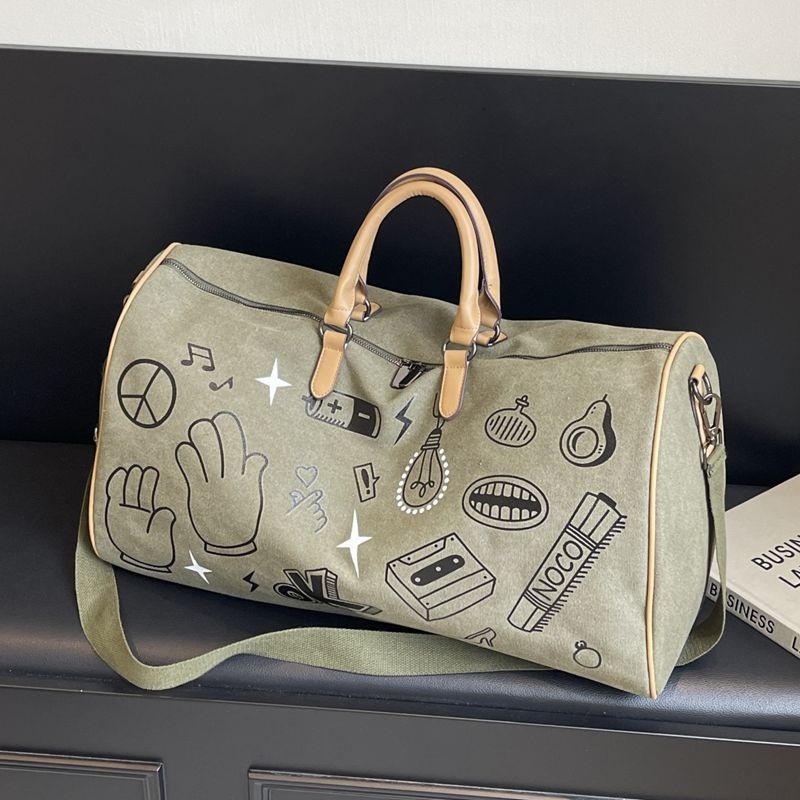 Travel Bag Large Capacity Outdoor Sports Handbag Vintage Canvas Bag Sports Fitness Bag – Handbag and Travel Bag price
