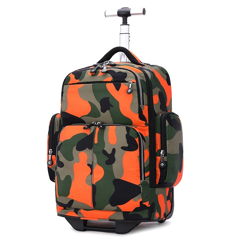 18 Inch Trolley Pole Travel Big Bags Wheels Trolley Luggage Baggage Bag Travel Backpack with 2 Wheels for Adult – Trolley Backpack and Pole Backpack price