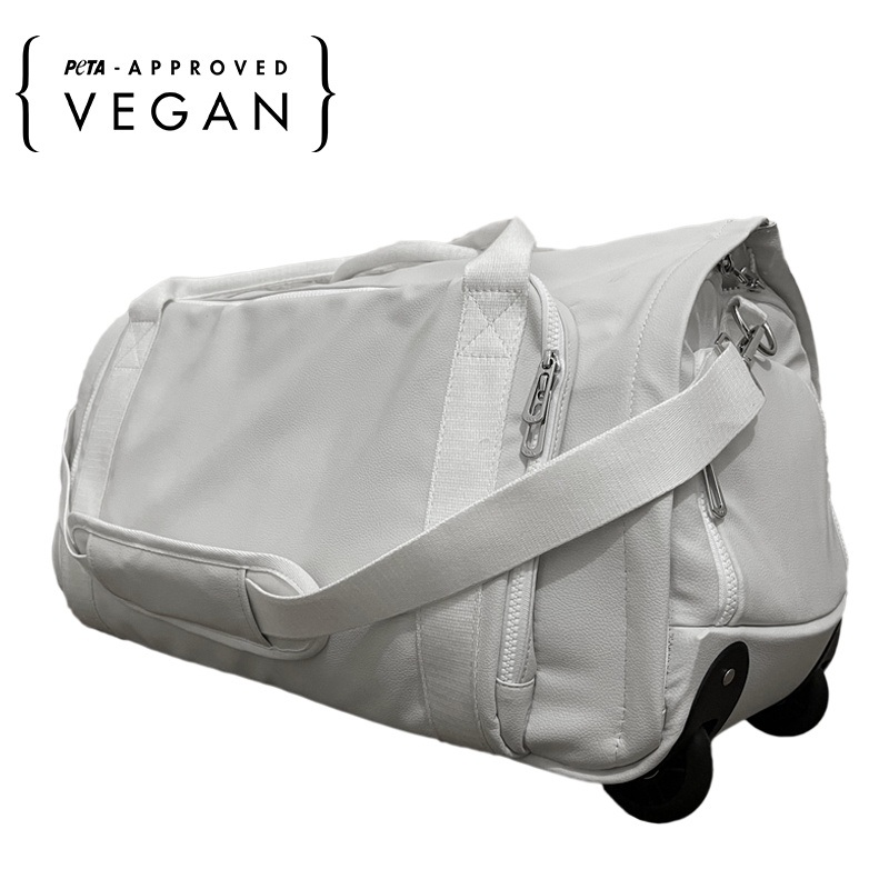 Bio-Based Pineapple Leather Multi Functional Garment Duffle Bag with Trolley and Wheels – Vegan Bag and Vegan Duffle Bag price