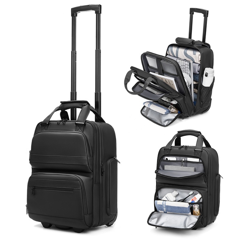 Laptop Backpack Waterproof 2 Wheeled Trolley Backpack with Wheels School Laptop Travel Bag Backpack Trolley Travel – Trolley Backpack Bags and Hand Luggage Wheel Backapck price