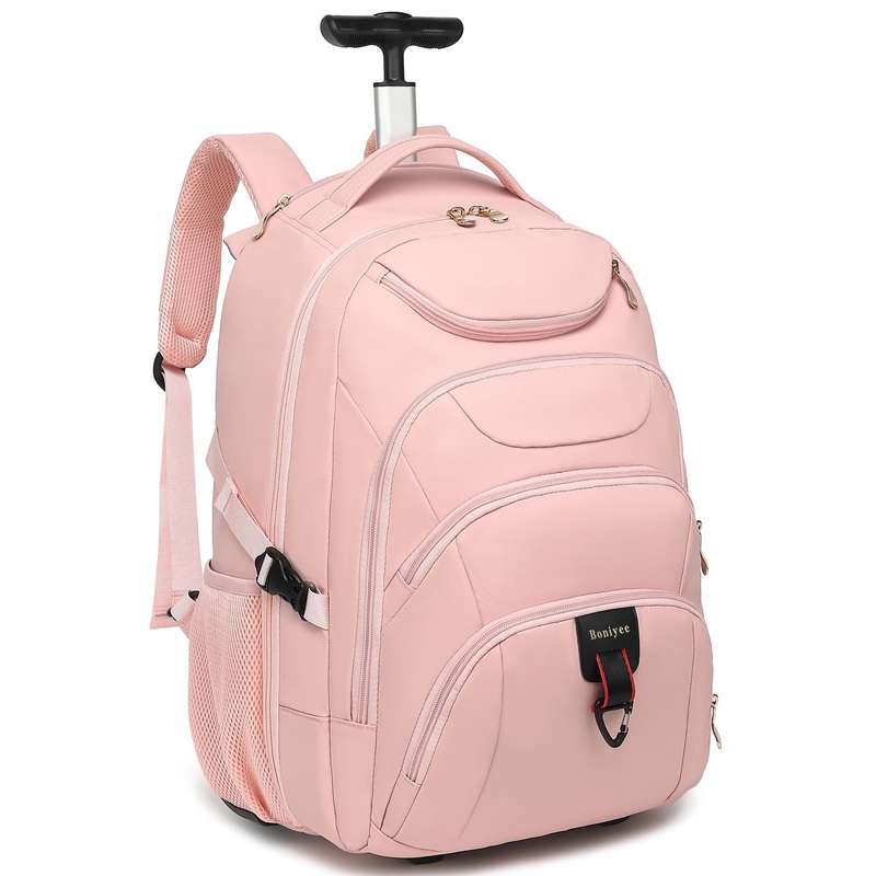 Rolling Backpack, 17 Inch Water Resistant Wheeled Backpack, Carry on Luggage Business Bag, Overnight College Computer Backpack Trolley Suitcase for Men Bag – Rolling Backpack and Trolley Backpack price