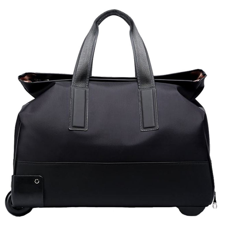 Stylish Black Rolling Duffle Bag for Travel and Sports – Travelling Bags Trolley Luggage Bag and Stylish Black Bag price