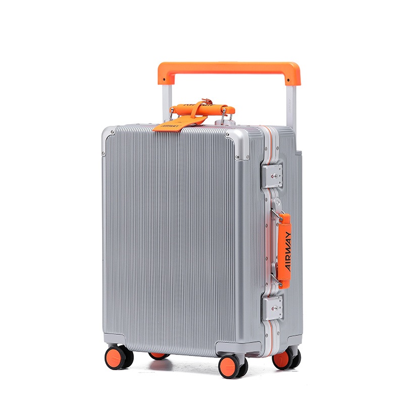 2 PCS Airway ABS 20 24 Inch Leather Handle Aluminum Frame Boarding Case Wide Suitcase Business Travel Box Pure PC Password Luggage for Women – Trolley Bags and Trolley Case price