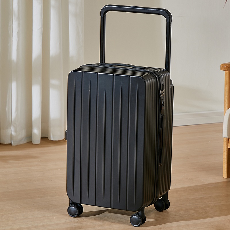ABS Wide Iron Trolley Luggage 24 Medium Suitcase Outdoor Journey Zippers – 202428 ABS Luggage Suitcasele and Wide Trolley Luggage price