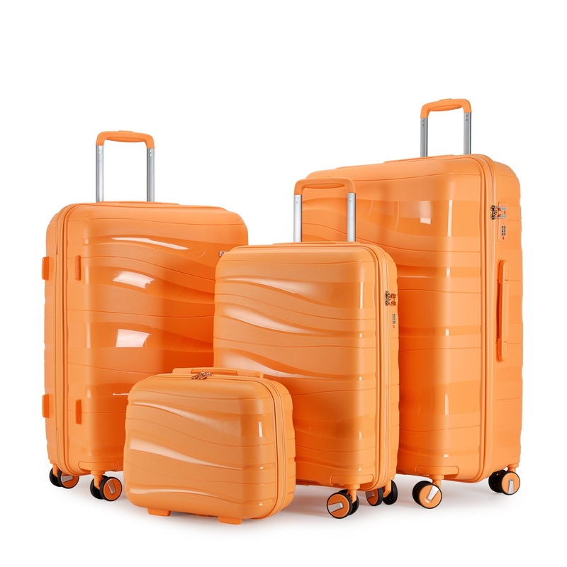 Factory Outlet Luxury PP Durable Light Weight Hard Shell Carry on Stylish Travel 4 PCS Luggage Set – Luggage and 28in Large Luggage Spinner price
