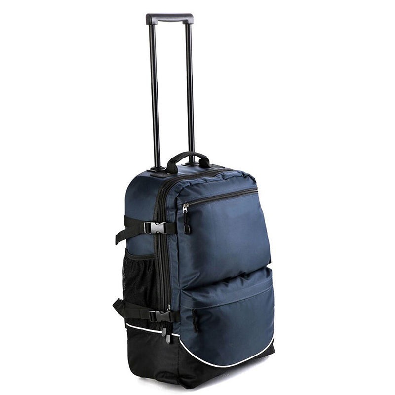 Versatile Black Nylon Laptop Trolley Backpack for Travel Needs – Trolley Backpack with Wheels and Durable Backpack price