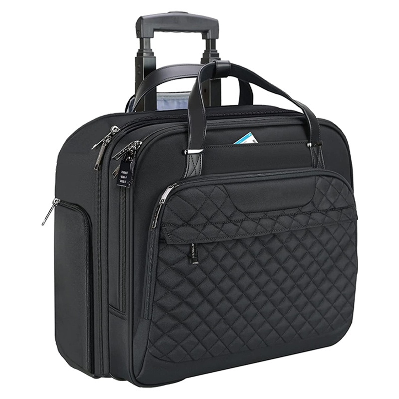 Water-Repellent Overnight Rolling Business Briefcase Laptop Bags Women Large Capacity Custom Rolling Briefcase with Wheels – Large Capacity Bag and Custom Bag price