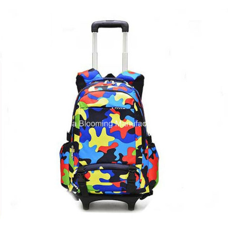 Wholesale Camouflage Children Kids Wheeled Trolley School Bag with Wheels – Trolley School Bag and Kids Trolley School Bag price