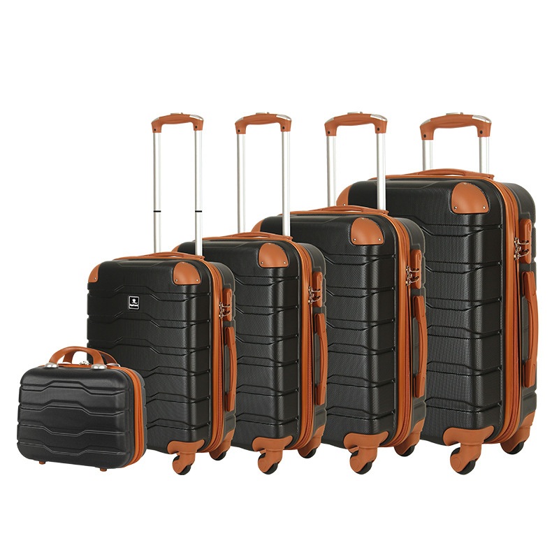 ABS Material 5-Piece Set of Boarding Case Gift Travel Password Box Sturdy Waterproof Universal Wheel Anti Drop Pull Rod Box Custom Travel Suitcase Luggage Set – Trolley Bags and Trolley Case price