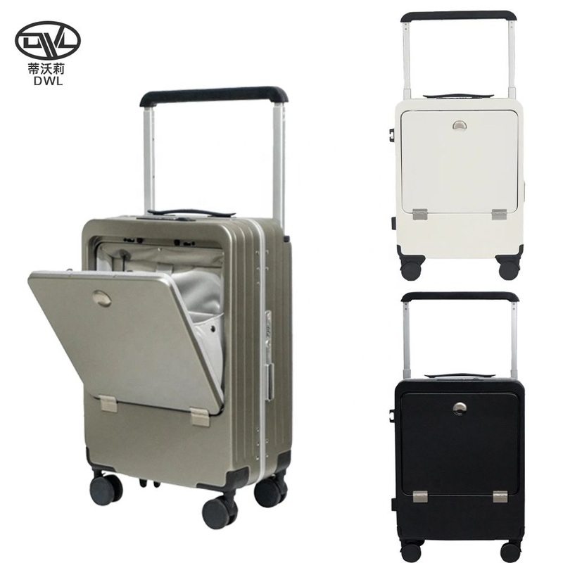 Carry on PC Hard Shell Suitcase Top Opening Aluminum Frame Tsa Luggage Suitcase – Polycarbonate Luggage and Carry on Luggage price