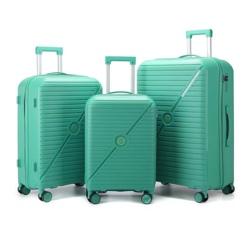 Cheap Travel Durable 3PCS 100% PP Polypropylene Material Trolley Suitcase Rolling Hard Shell Spinner Cabin Box Luggage Bag Set – Bag Sets Luggage and Bag Luggage price