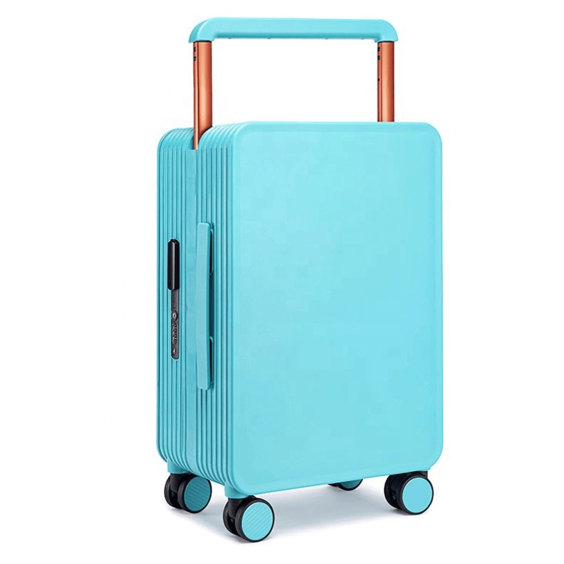 Customized 20/24 Inch Boarding Travel Suitcase Wide Trolley Luggage Silent Spinner Wheels Tsa Lock Unisex PC Logo Pattern – Unisex PC Logo Pattern and Travel Suitcase price