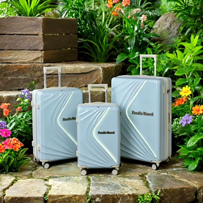 Daily Durable Luggage Set Fashion Cool Trolley Suitcase Student School with LED – Customized Logo Trolley Luggage and New Arrivals 2025 LED Light Suitcase price