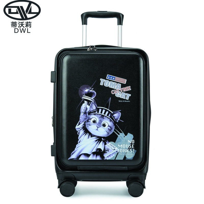 Factory Custom Underseat Suitcase Front Opening Luggage Set with Explosion-Proof Zipper – Expandable Carry on Luggage Airline Approved and OEM Custom Printing Logo Suitcase price
