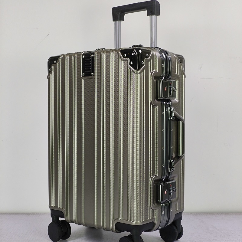 Luxury Aluminum Frame Luggage with Smart Cup Holder Hook Premium Wholesale Travel Collection – Aluminum Frame Luggage and Aluminum Luggage price