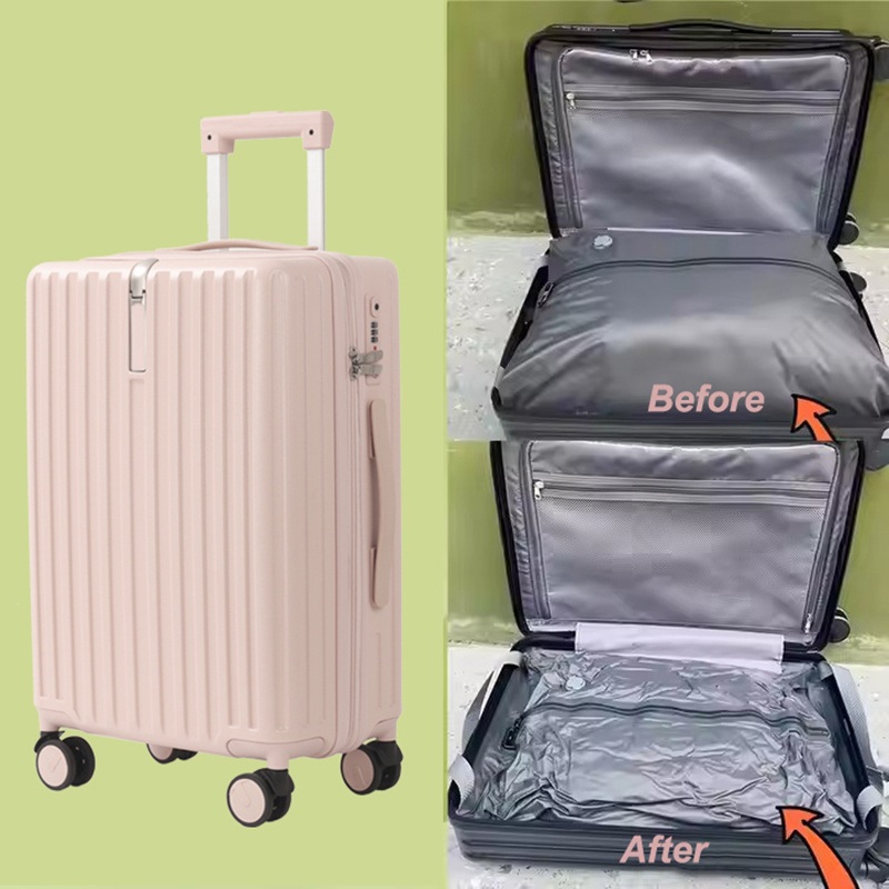 New Patented Ultra Capacity Vacuum Luggage Suitcase – Lightweight Luggage and Durable Suitcase price