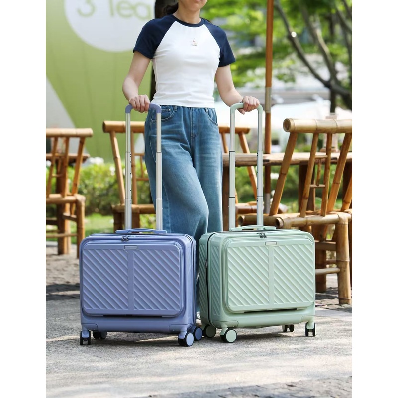 Ready to Ship ABS Front Laptop Suitcase Premium Underseat Luggage Cup Holder – Customized Logo and Color Trolley Luggage and ABS Suitcase Luggage 18inch price