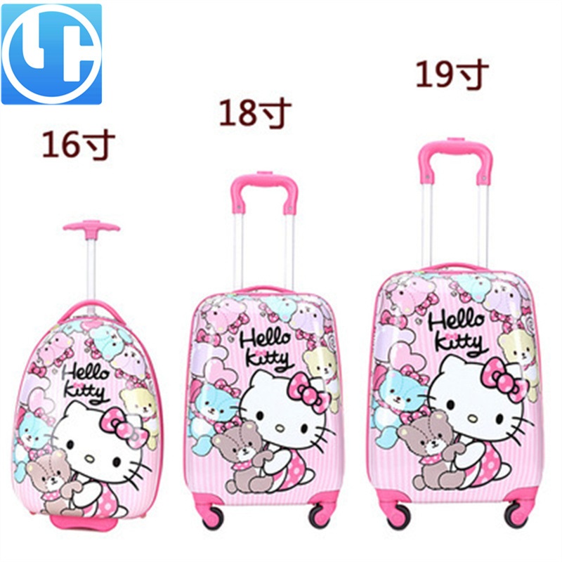 Waterproof Light Children Cartoon Trolley Case Kids Luggage Bags with Cat Design – Waterproof Light Bag and Cute Kawaii Case Bag price